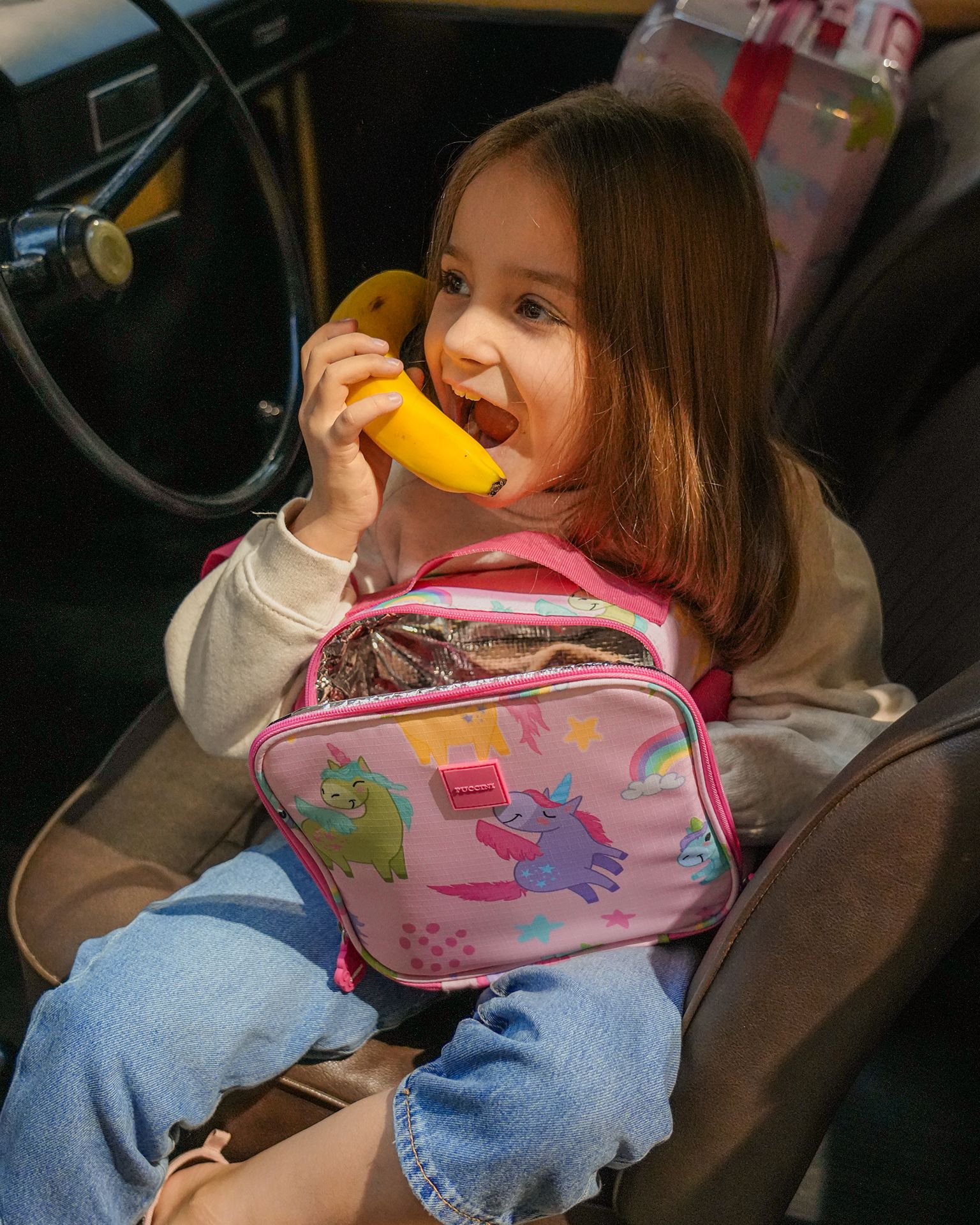 Gyermek ebéd táska rózsaszín egyszarvúak