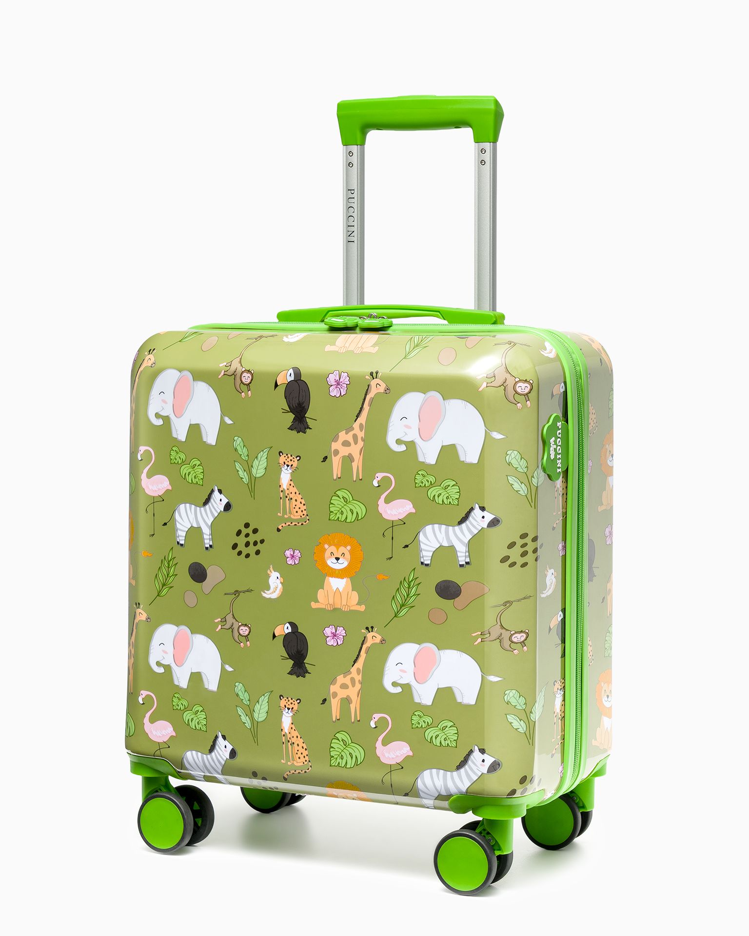Gyermek szafari bőrönd zöld