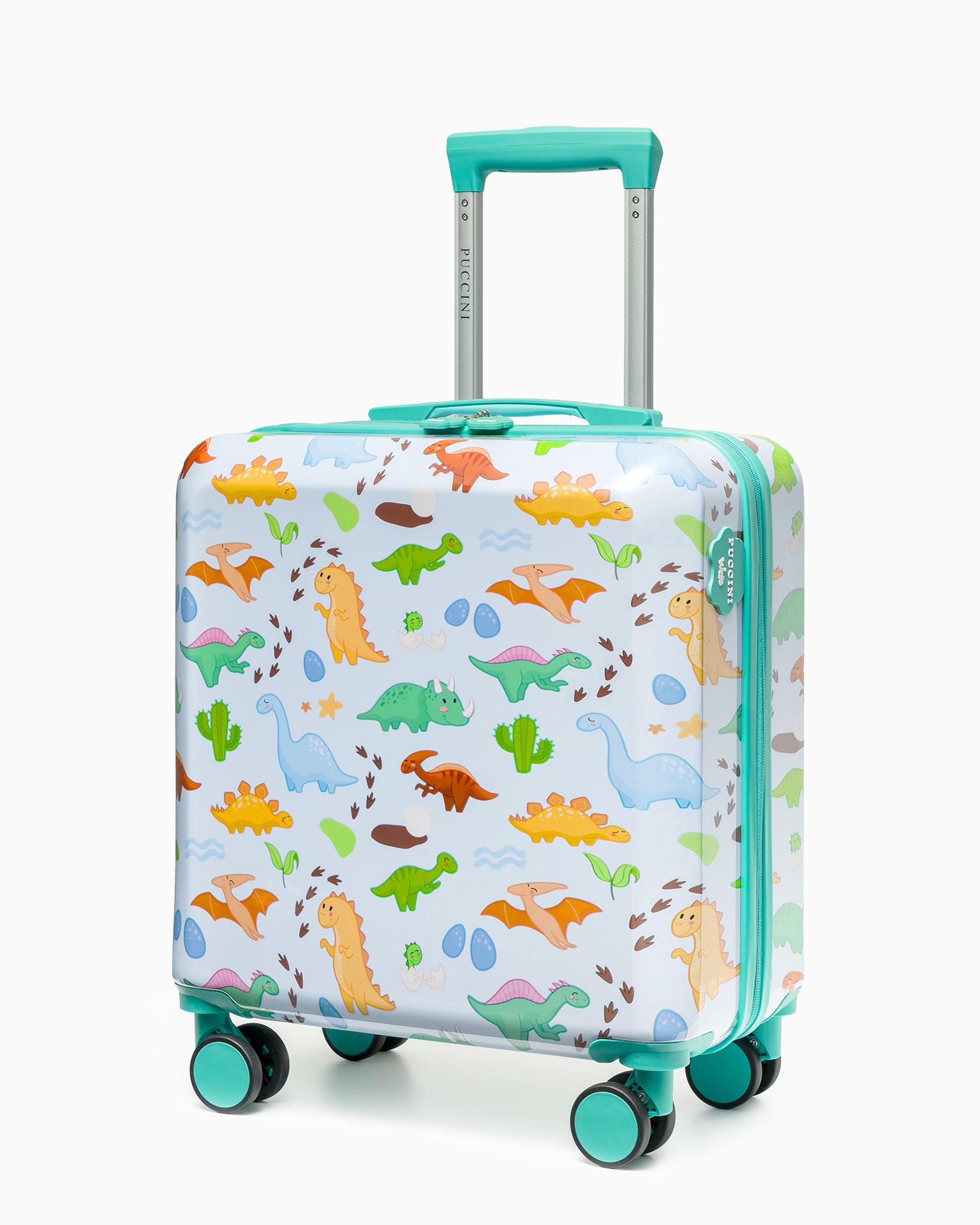 Gyerek bőrönd dínók kékkel