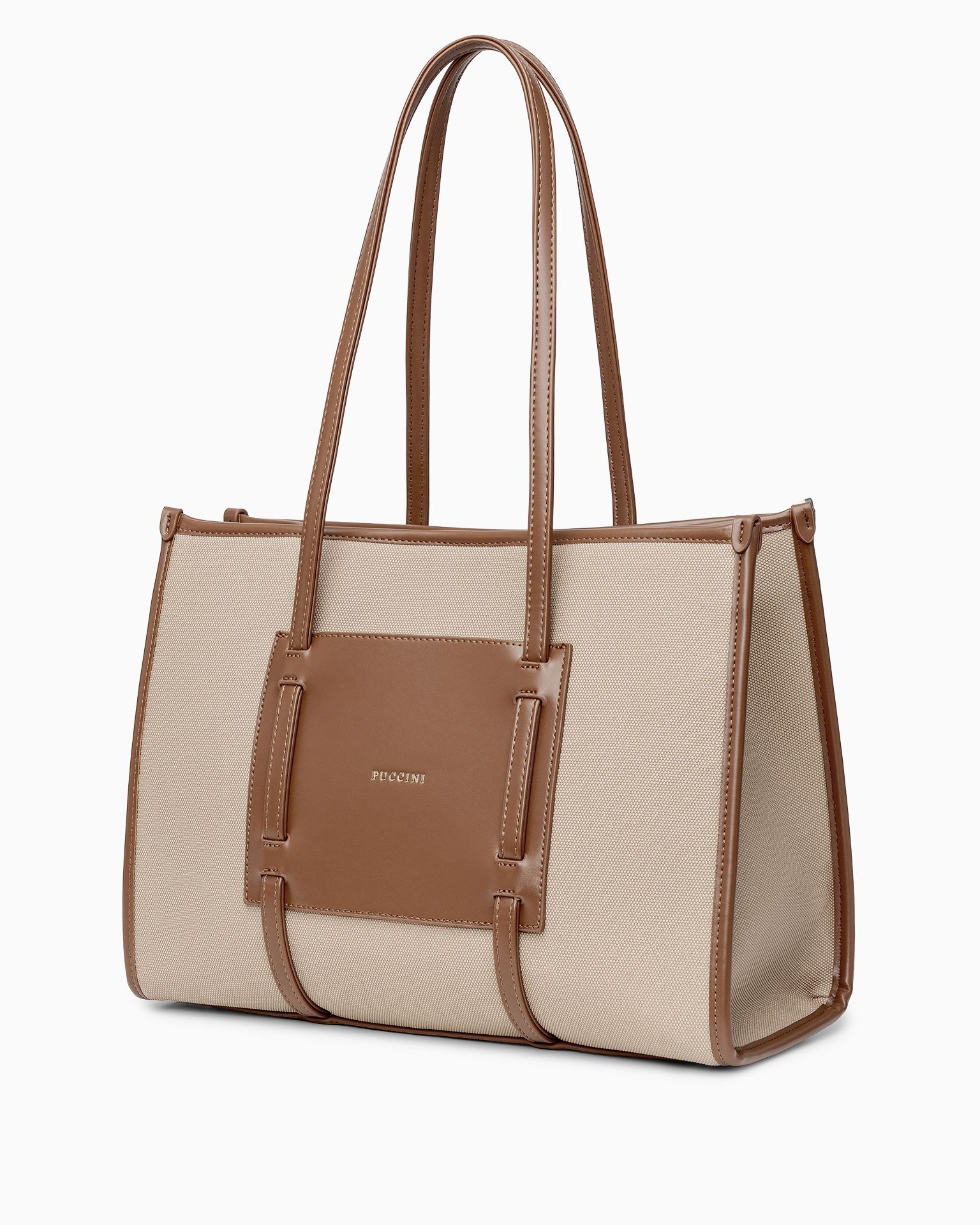 Női shopper táska világosbarna