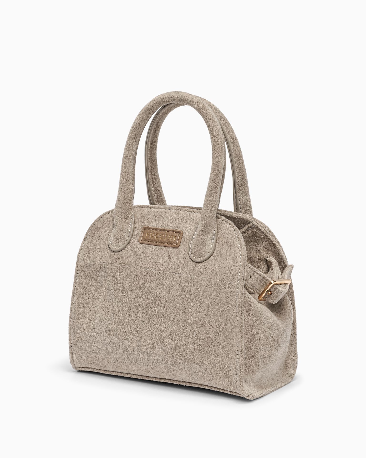 Női kézitáska csatolható pánttal bézs színben