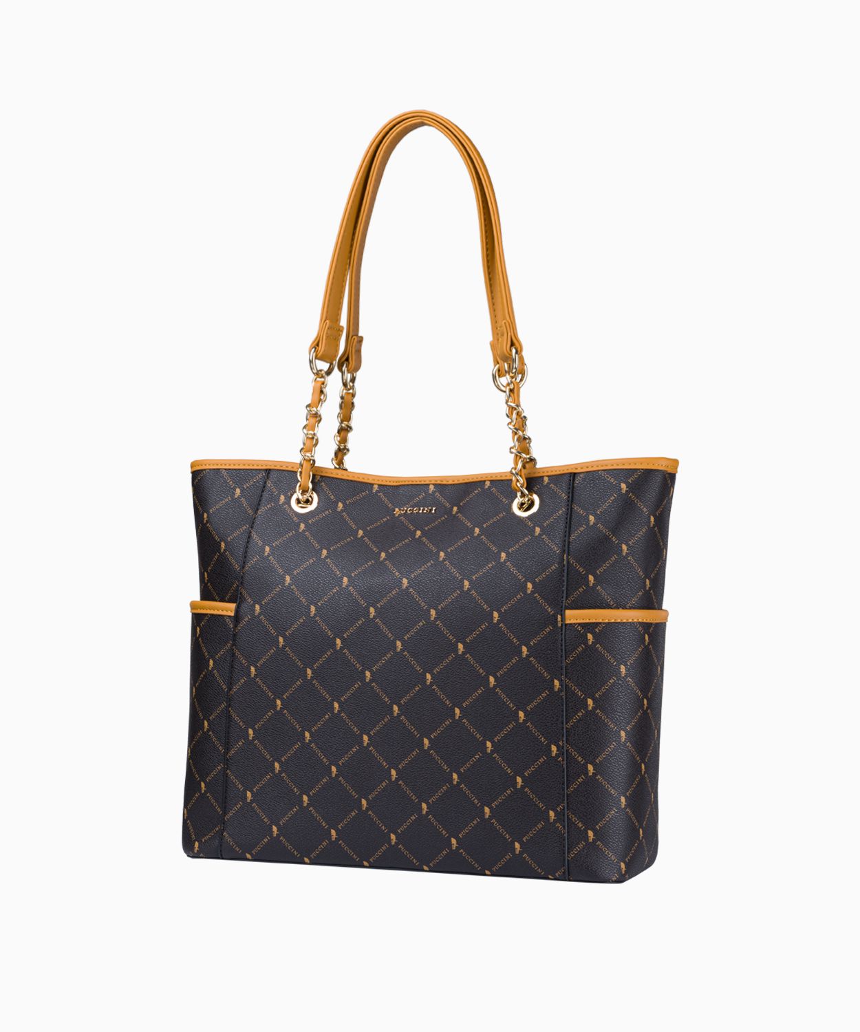 Logós bevásárlótáska láncos fogantyúval