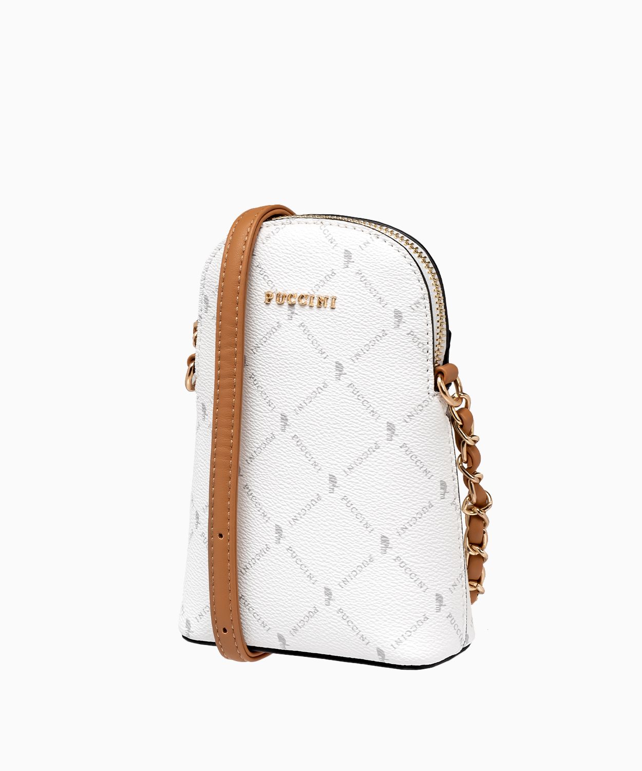 Mini táska monogrammal - fehér