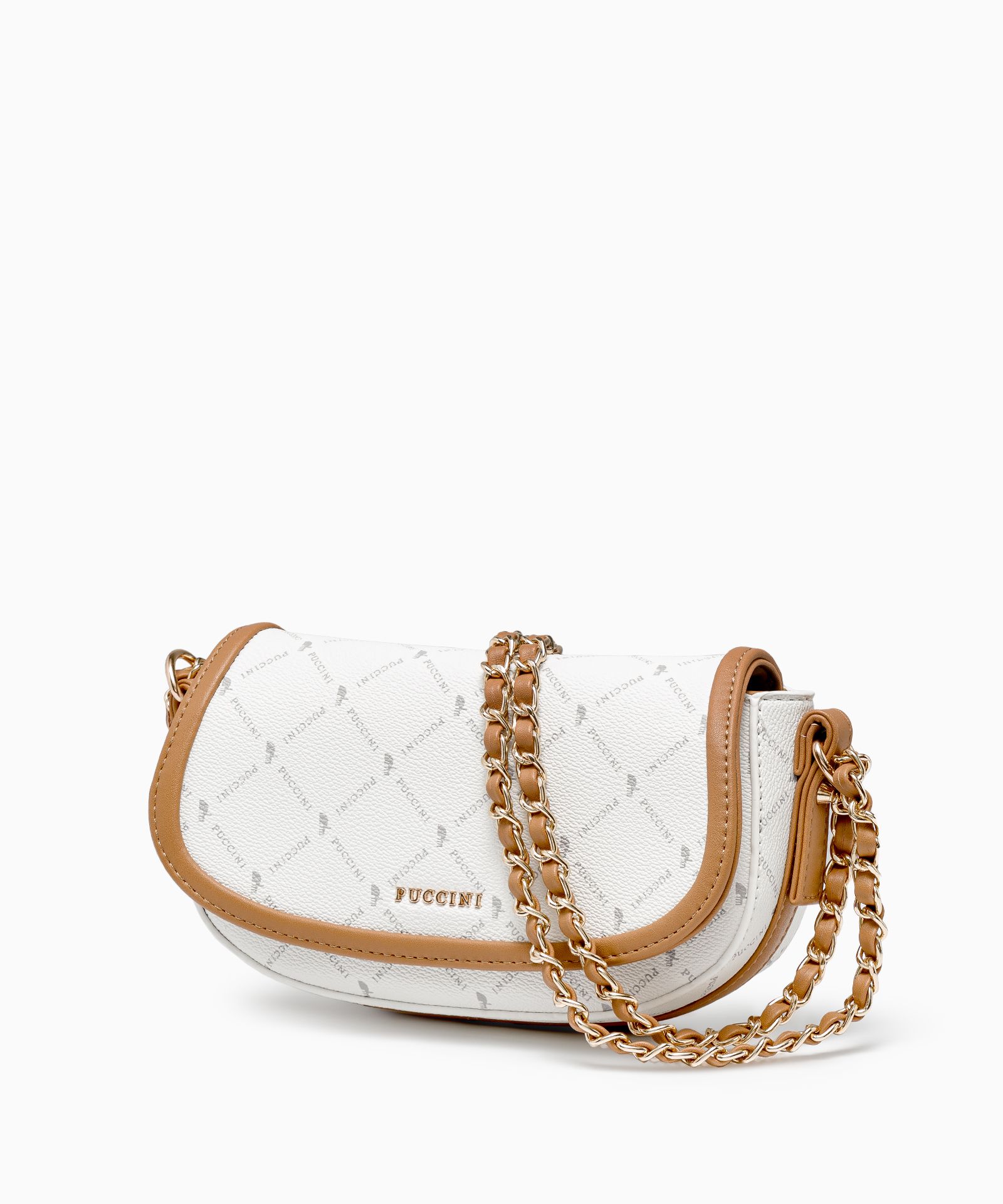 Női lánc postazsák fehér monogram