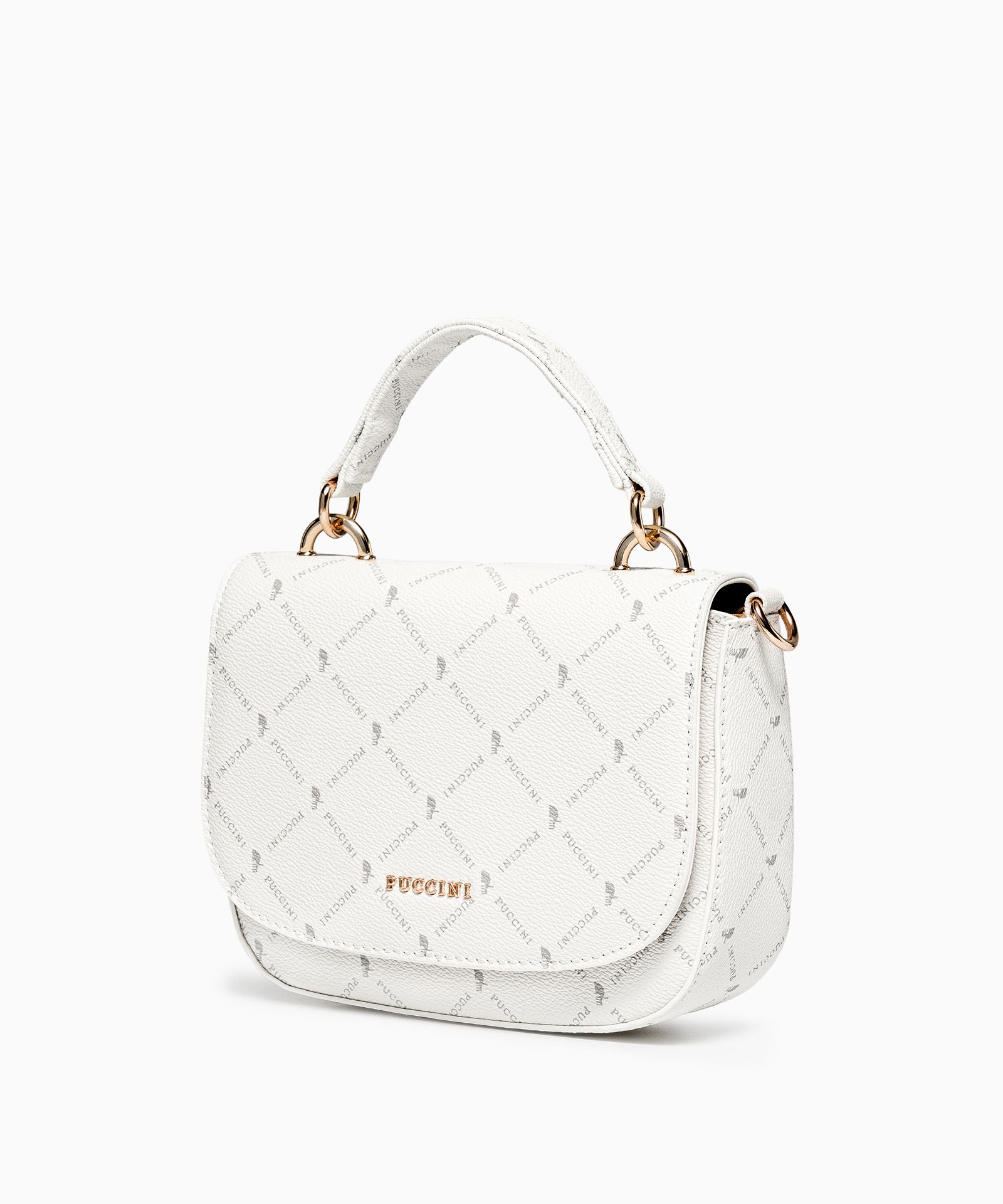 Női crossbody kézitáska fehér monogram
