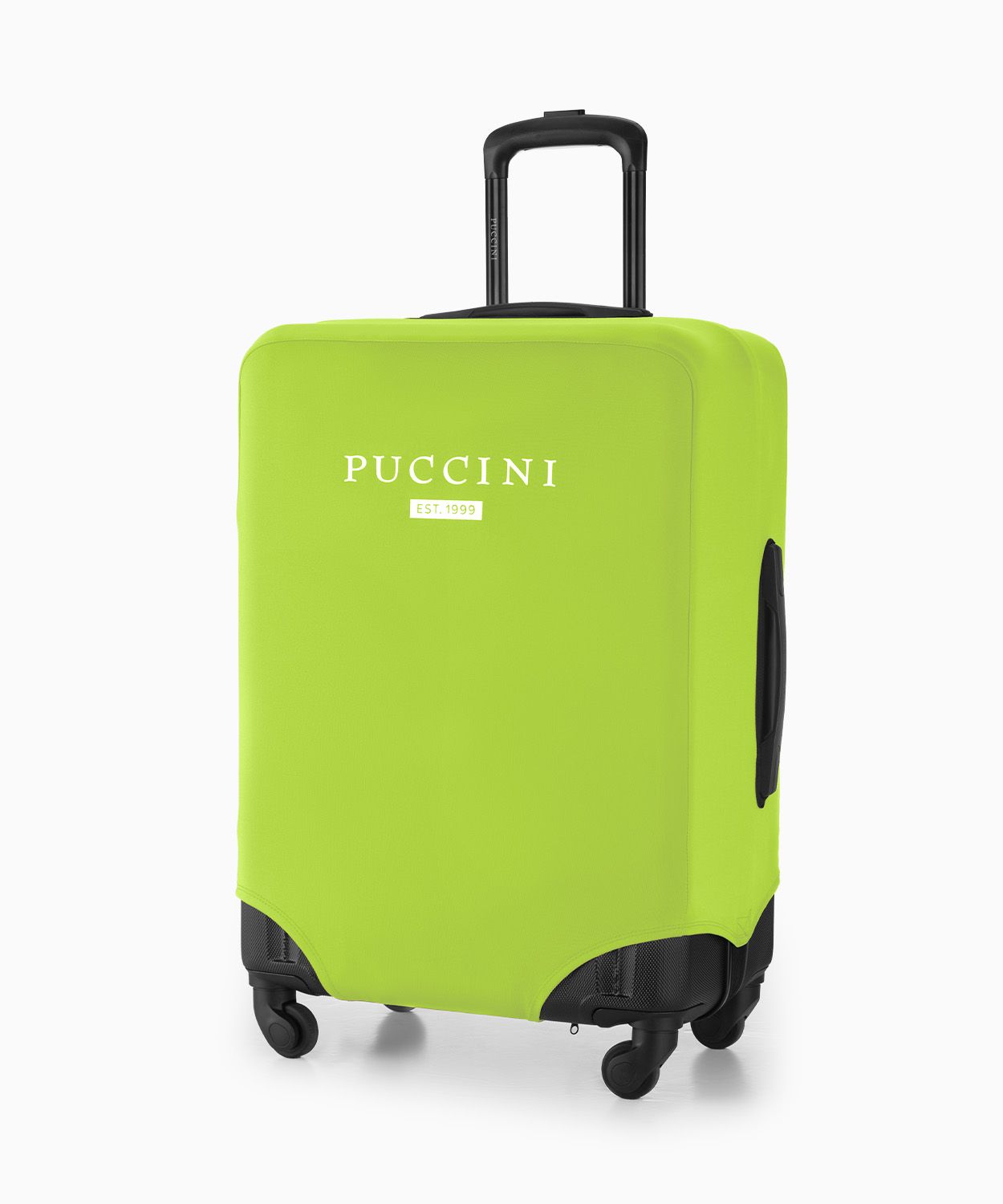 Védőhuzat közepes méretű bőröndhöz, limezöld