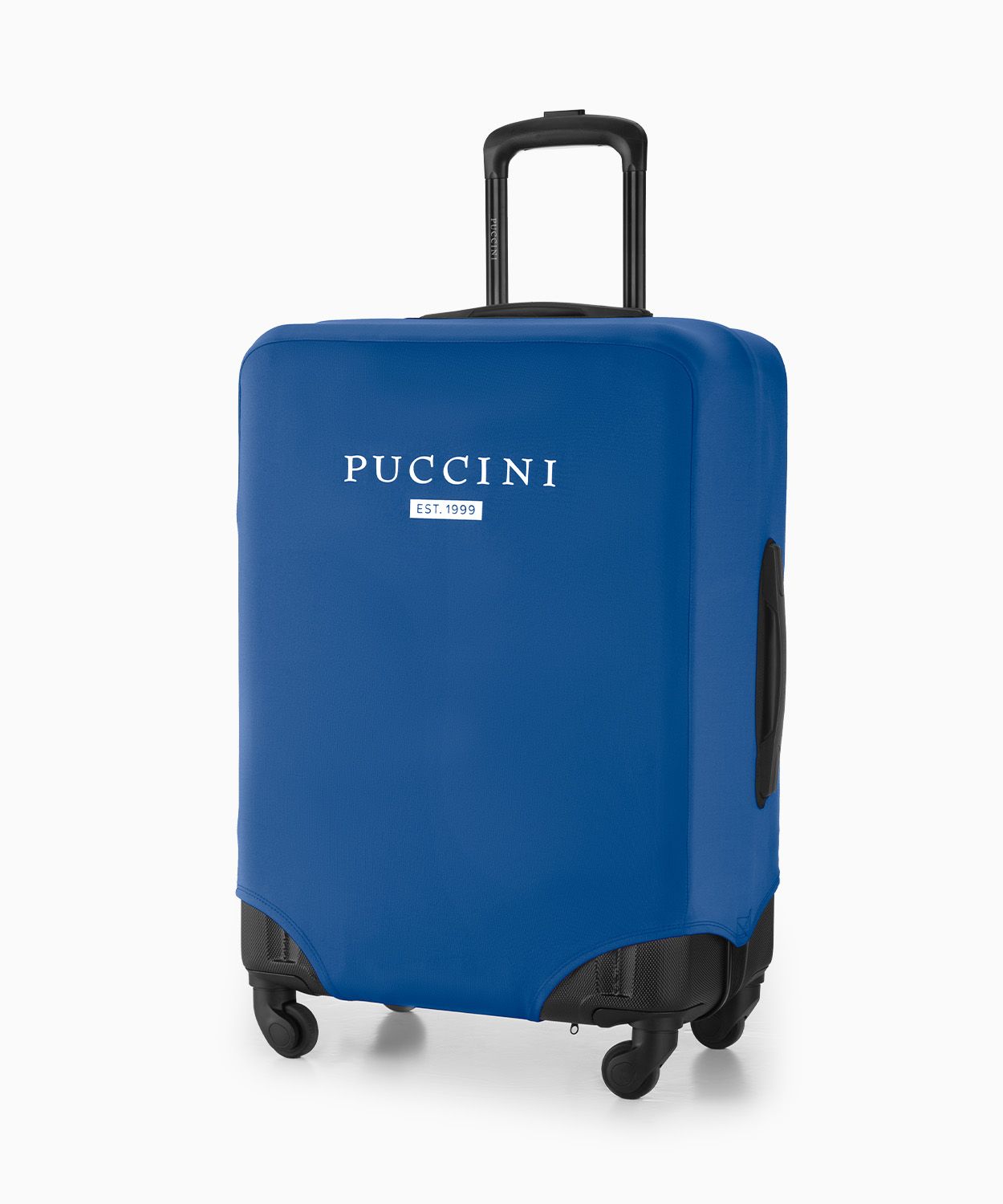 Védőhuzat közepes méretű bőröndhöz tengerészkék színben