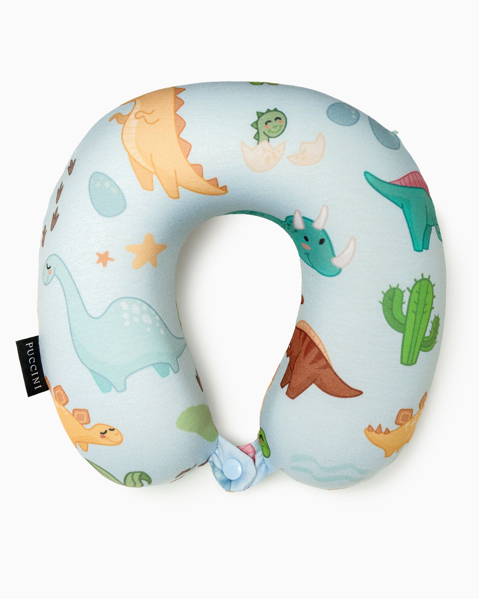 Gyermek utazópárna kék dinoszauruszok