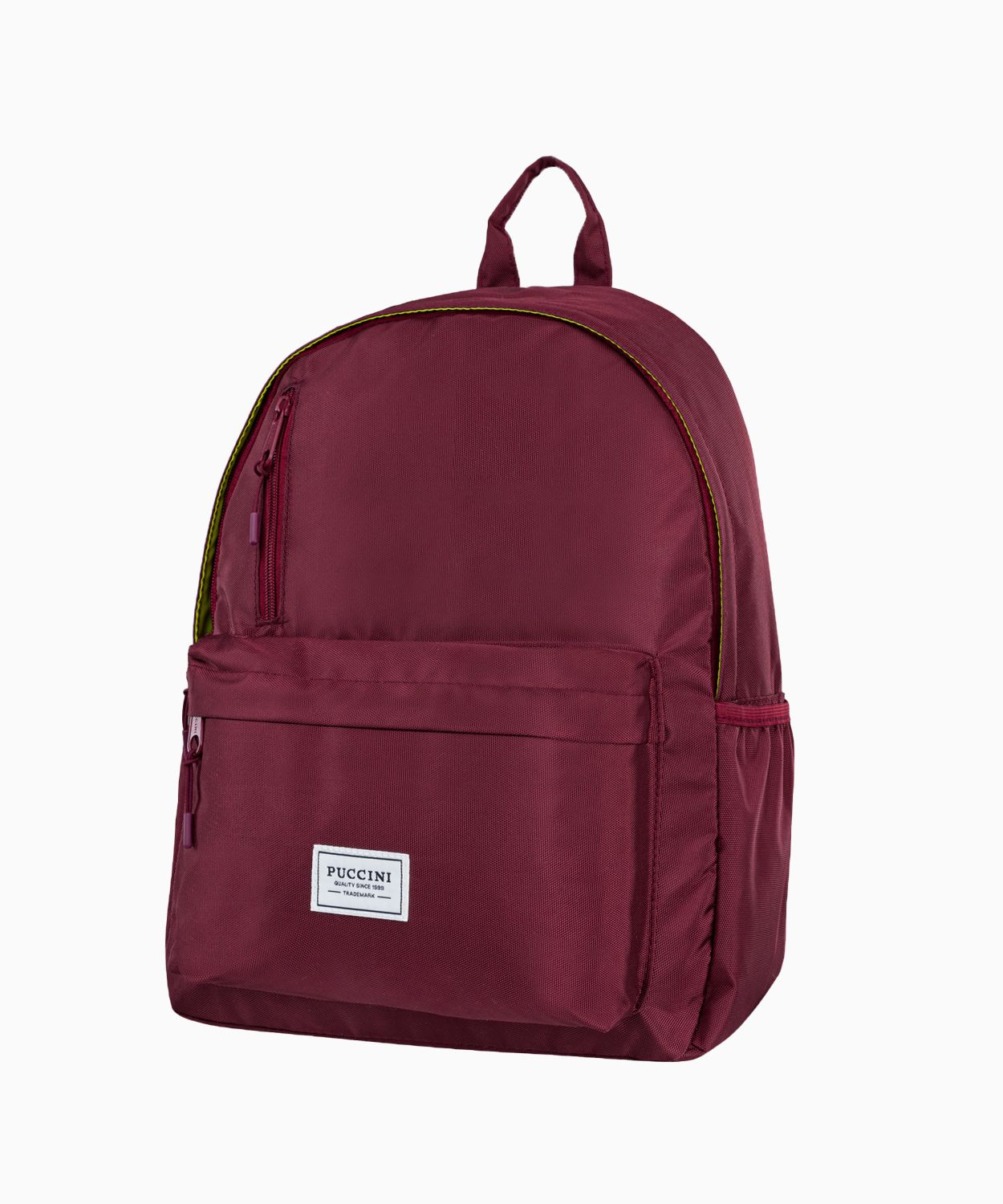 Maroon ifjúsági hátizsák neon béléssel