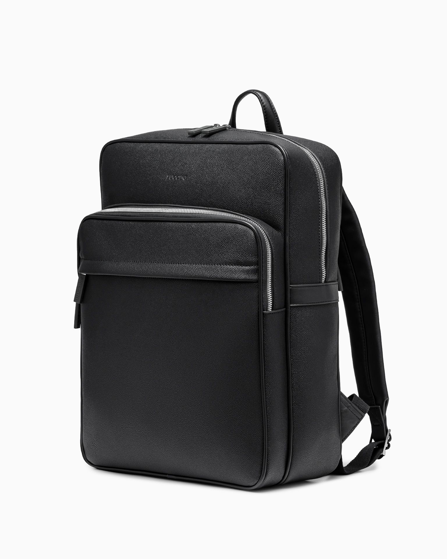 Laptop hátizsák öko bőrből fekete