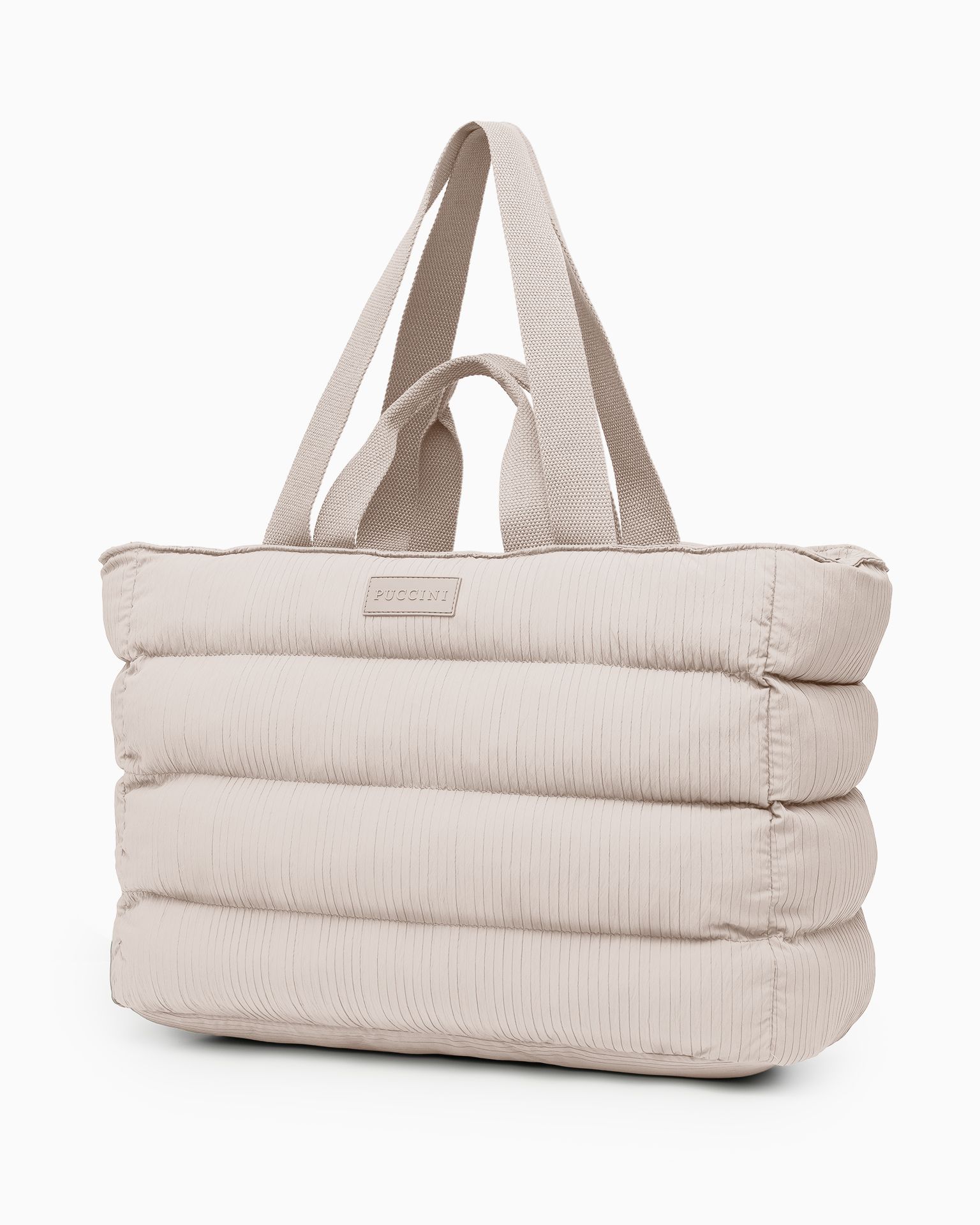 Kézitáska laptopzsebbel 15,6 hüvelykes világos bézs színben