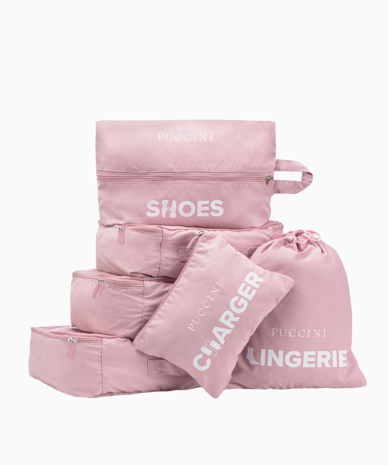 Rózsaszín bőröndrendszerező