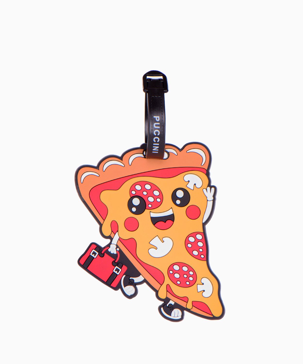 Pizzás poggyászcímke