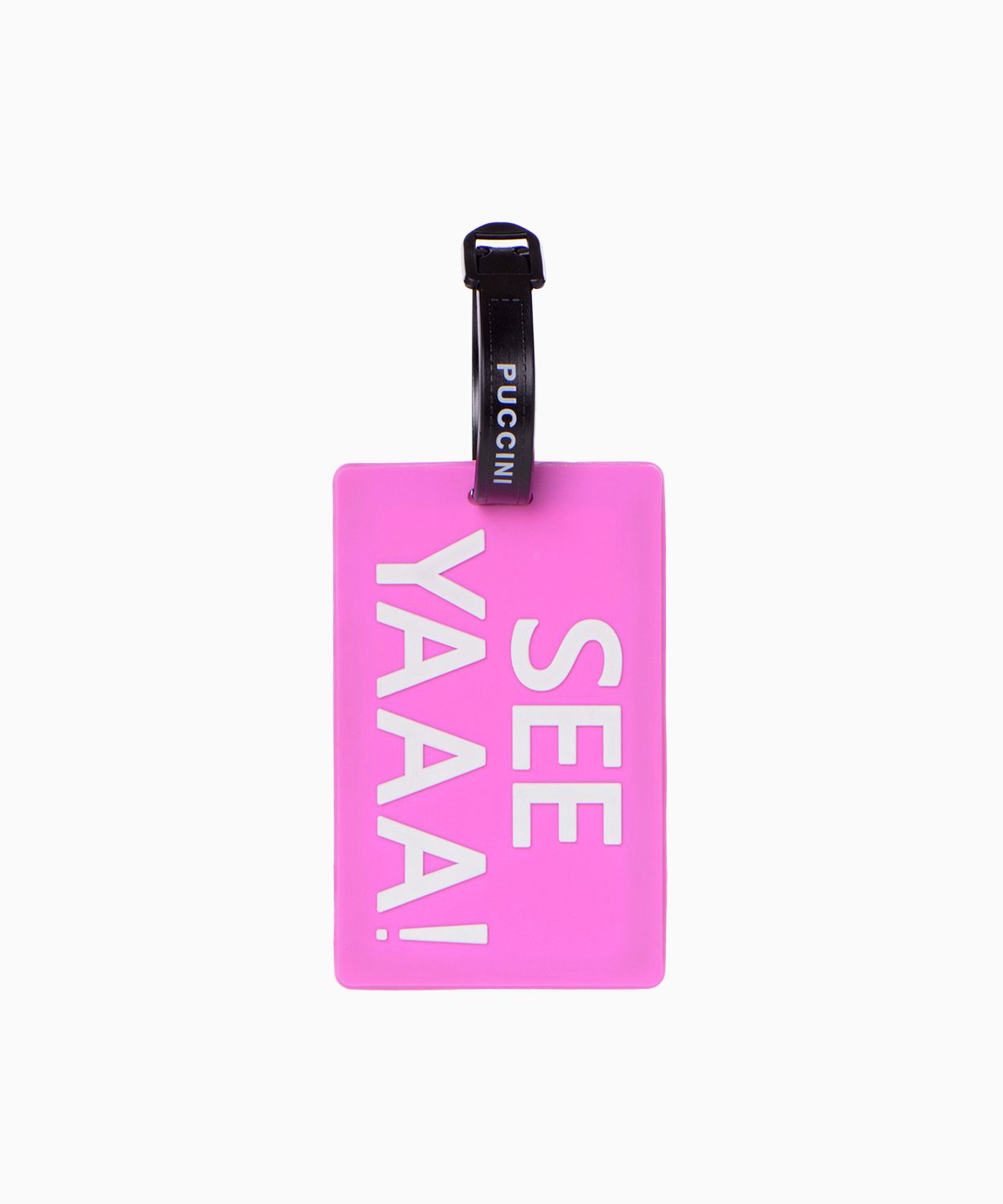 Téglalap alakú poggyászcímke felirattal