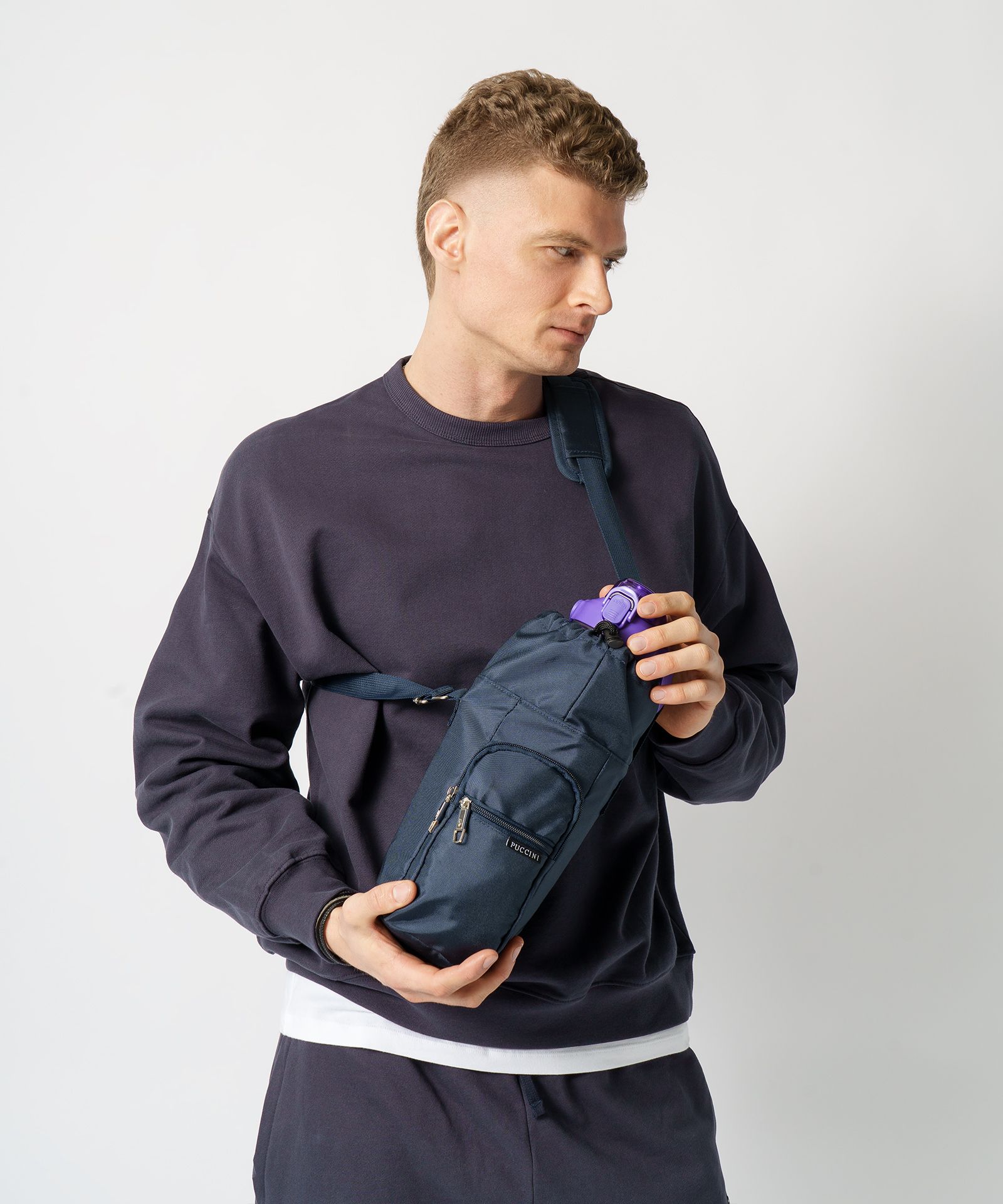 Termikus palack táska Navy Blue