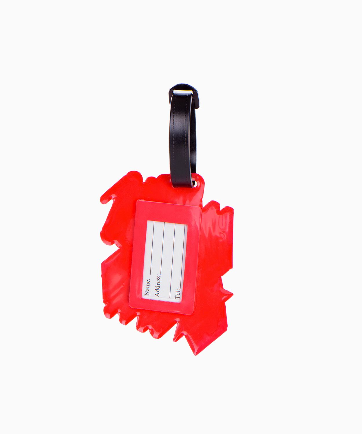 Poggyászcímke felirattal