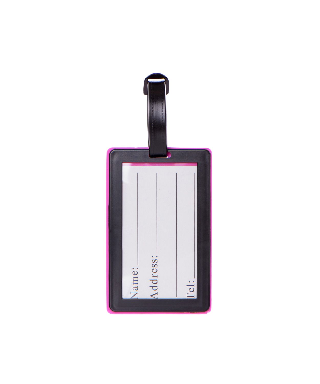 Téglalap alakú poggyászcímke felirattal