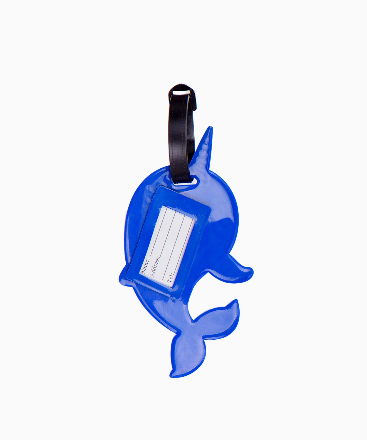 Delfin egyszarvú poggyászcímke