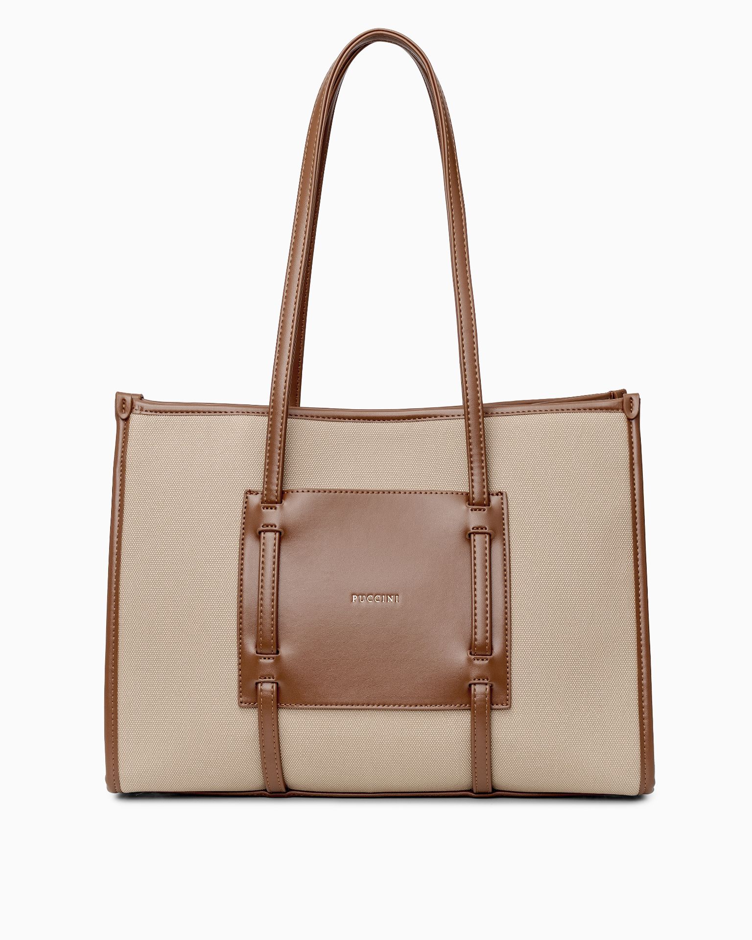 Női shopper táska világosbarna