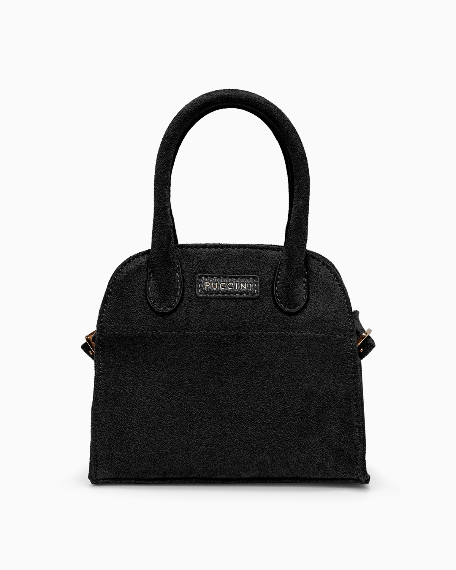 Női kézitáska felcsatolható pánttal fekete