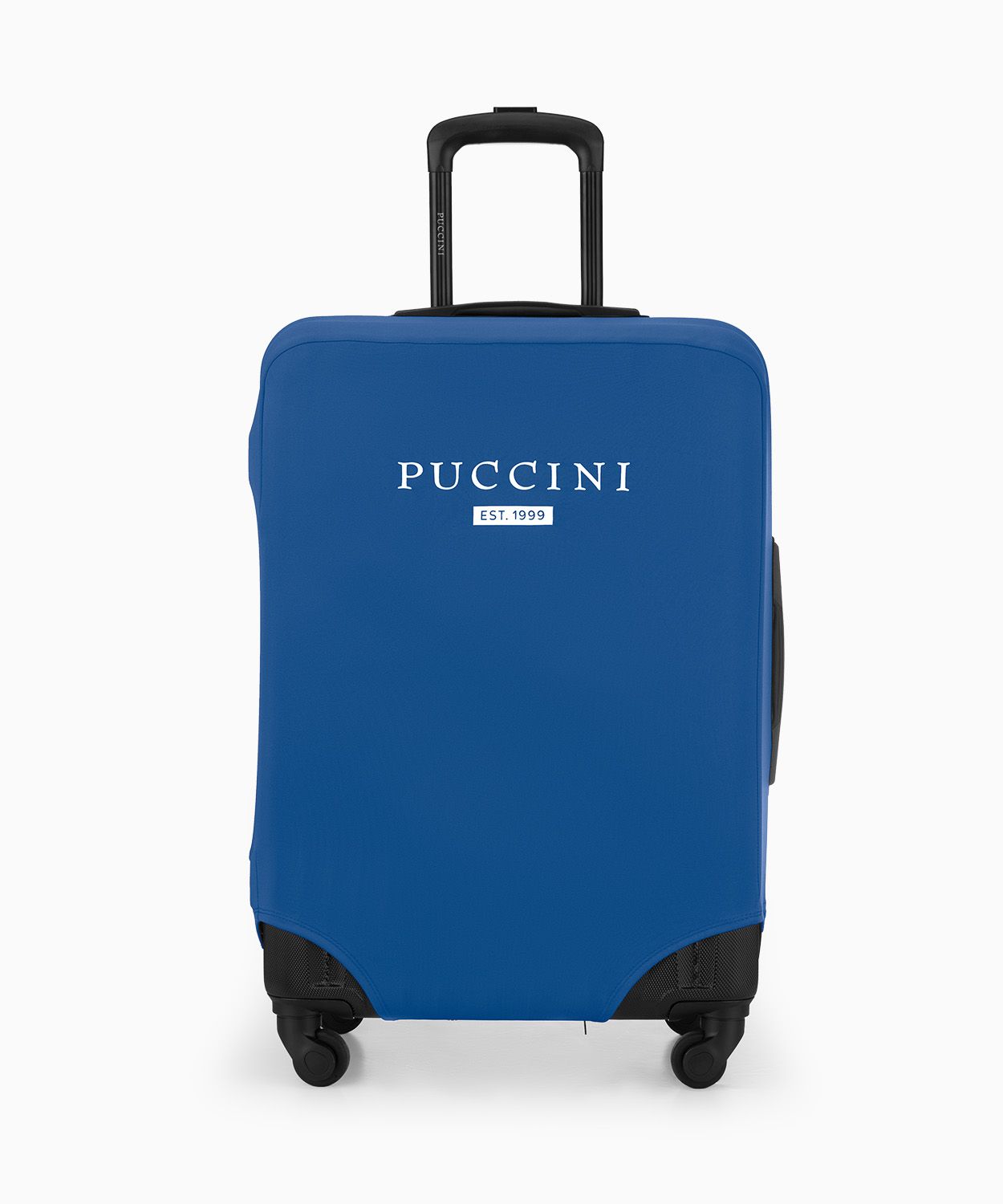 Védőhuzat közepes méretű bőröndhöz tengerészkék színben