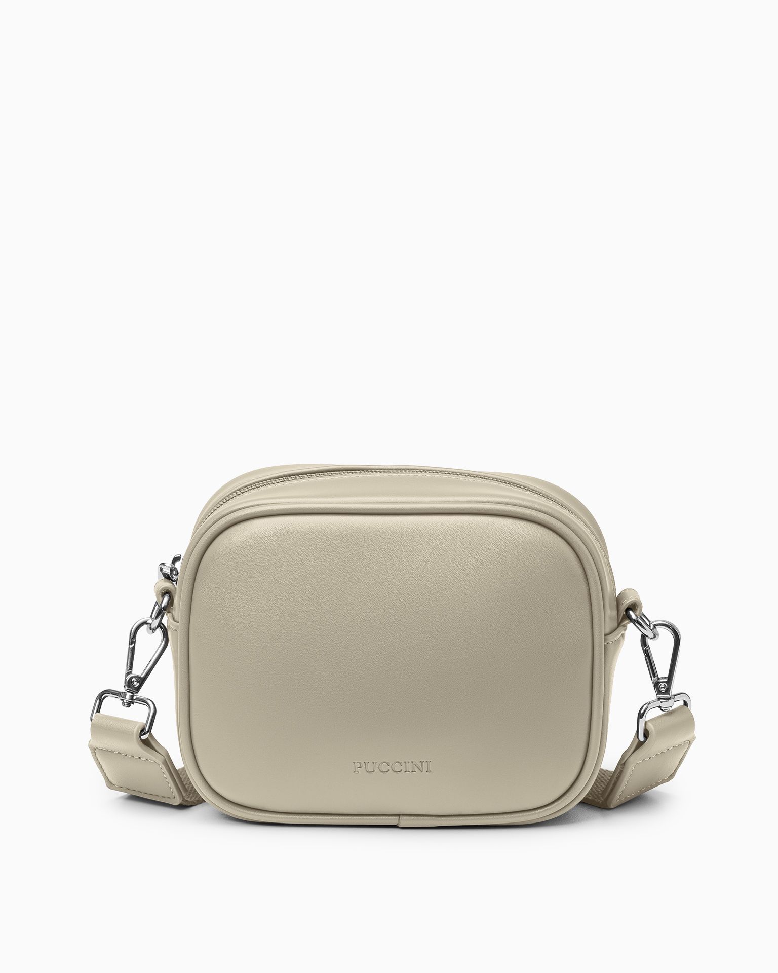 Női crossbody táska kicsi bézs