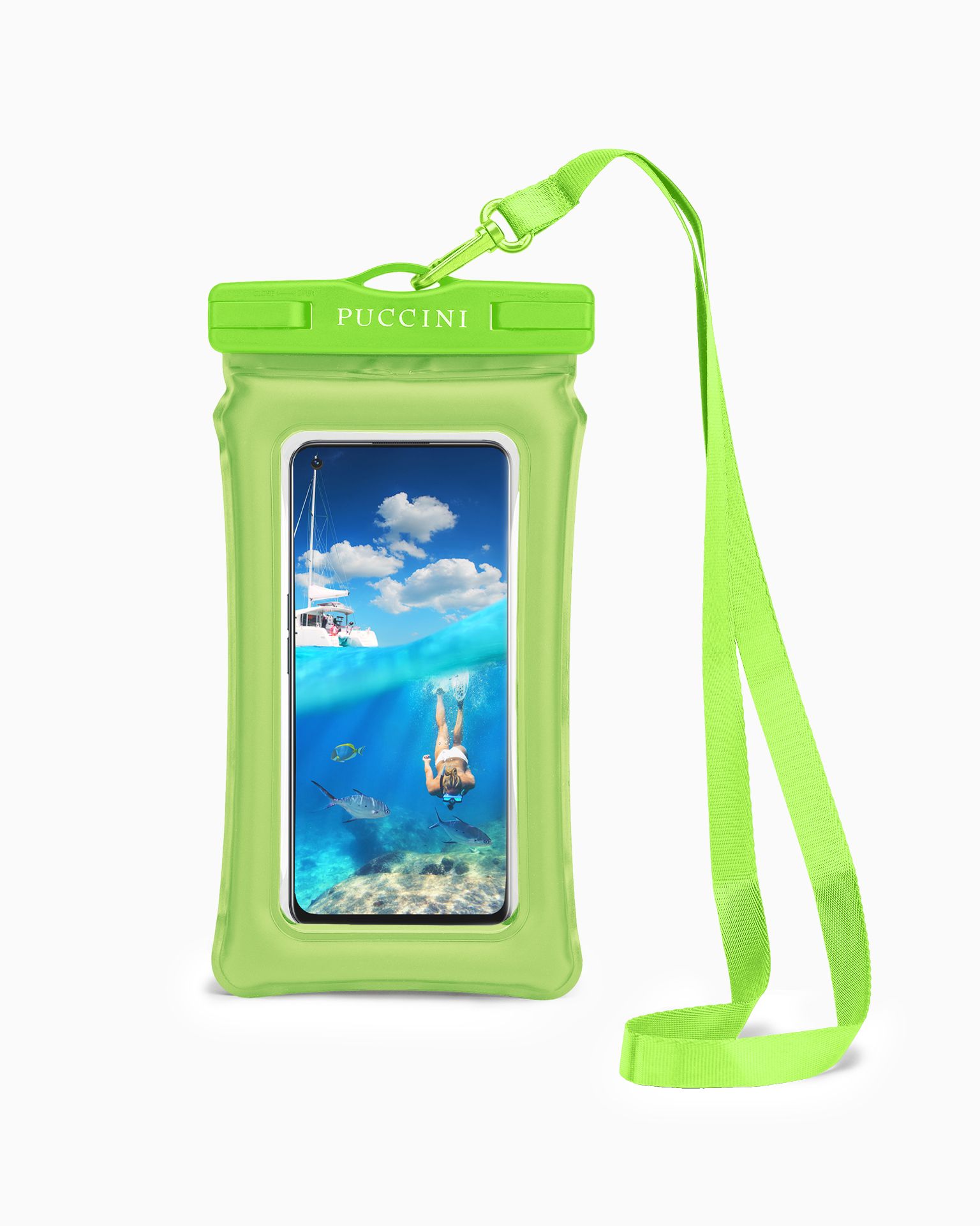 Vízálló telefon tok zöld