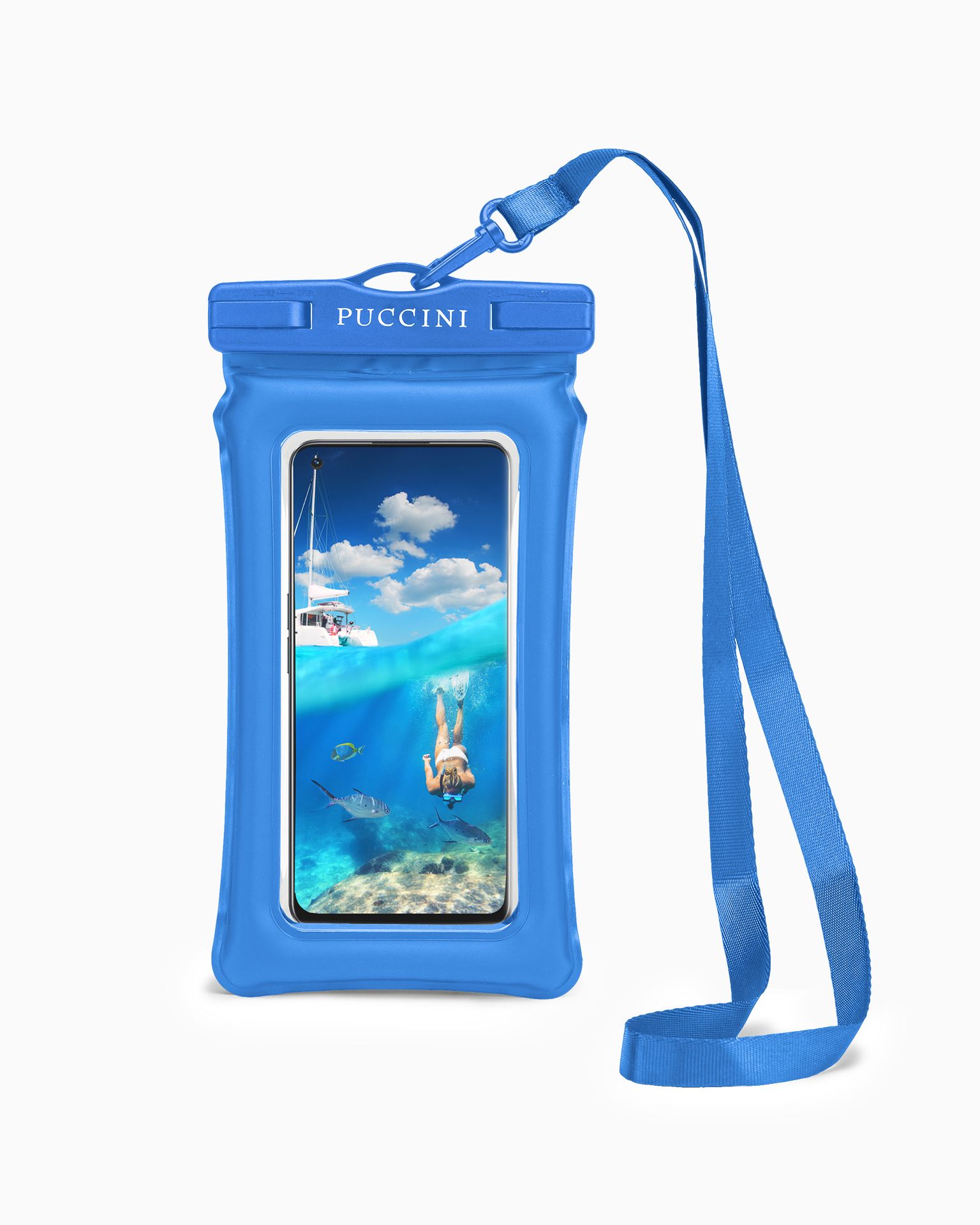 Kék vízálló telefon tok