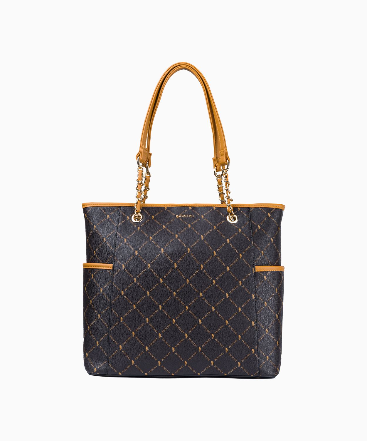 Logós bevásárlótáska láncos fogantyúval