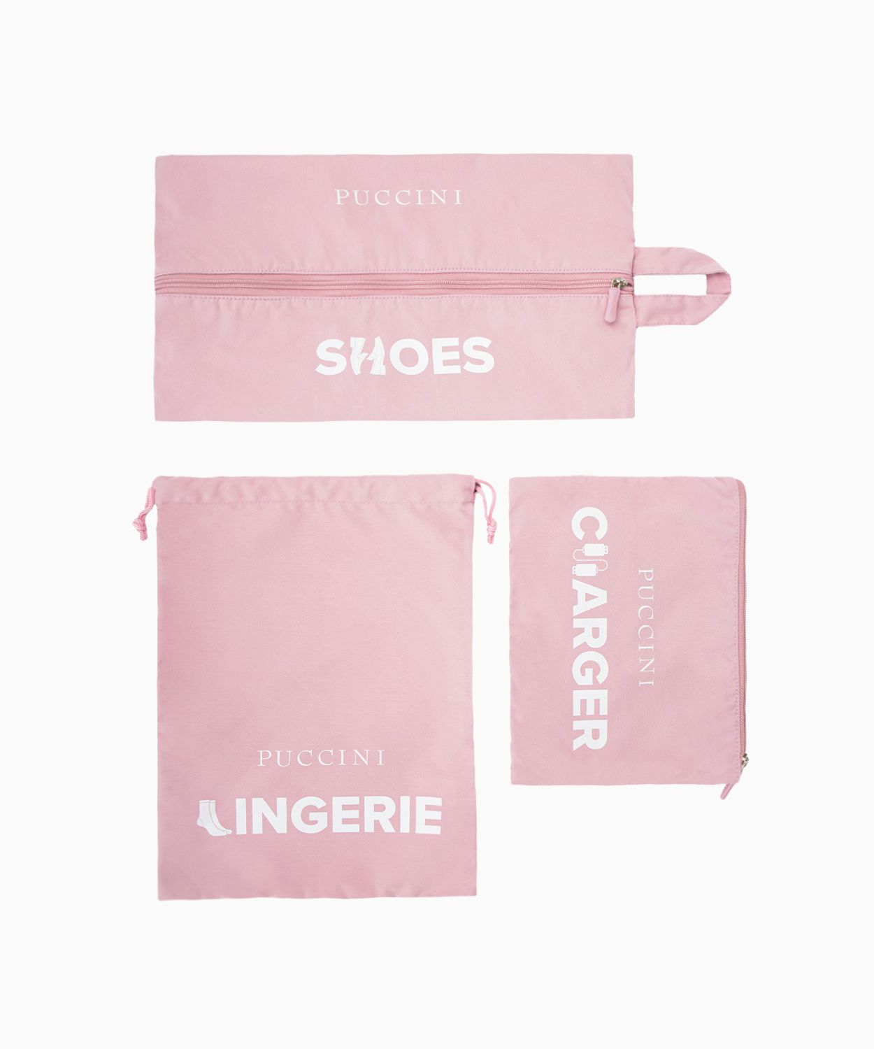 Rózsaszín bőröndrendszerező