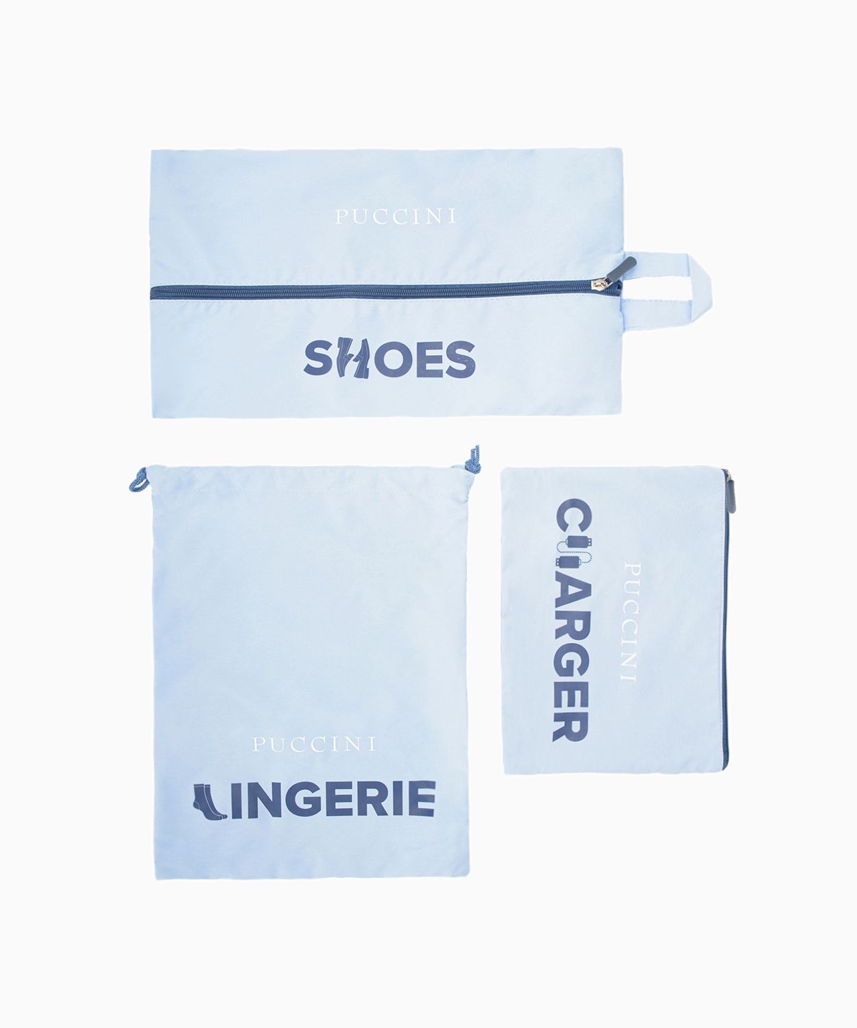 Kék bőröndrendszerező